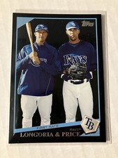 2009 Topps Classic Combos Wal-Mart Black Evan Longoria Checklist #22 Rookie RC