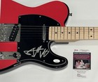 ALDO NOVA SIGNED CANADIAN FLAG ELECTRIC GUITAR FANTASY JSA COA — photo 2