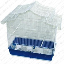 Gabbia gabbietta per uccelli canarini pappagallini 83X43X84cm bianca mod. Emi