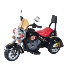 HOMCOM 6V Kids Electric Motorbike Child Ride On Toy w/ Lights Sound, Black