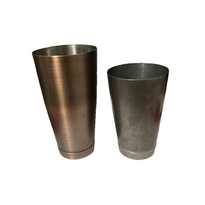 Barfly Antique Copper M37008ACP -28oz Shaker Cup  And Gun Metal M37007VN-18oz