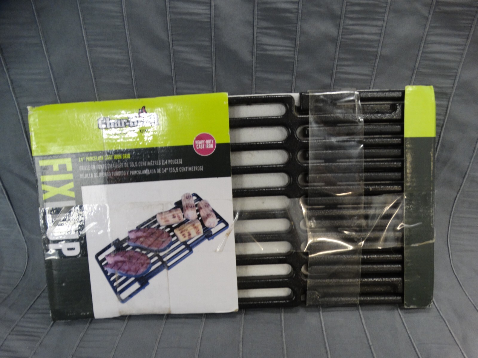 Char-Broil 14" Porcelain Cast Iron Grid Replacement Part Adjustable 14" - 19.5"