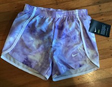 Girls NWT Nike Dri Fit Lavender  White Shorts Size:6X NEW/NWT