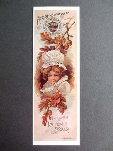 KUNST LESEZEICHEN Eichelöfen kleines Mädchen in Haube Faksimile modern Repro unbenutzt