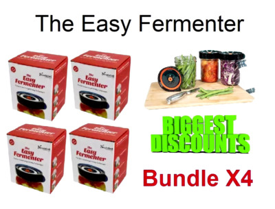 The Easy Fermenter 3 Wide Mouth Fermentierdeckel + The Oxygen Extraction Bundle X4