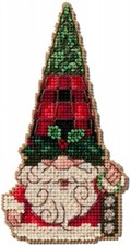 Gnome with Bells - Jim Shore/Mill Hill Cross Stitch  Bead Kit New