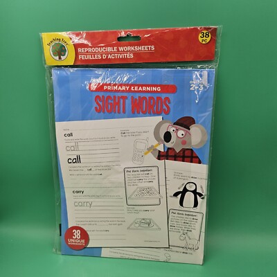 Primary Learning - Sight Words Educational Workbook - Reproducible - Grades 2-3 