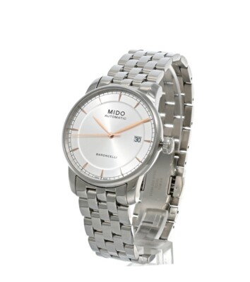 MIDO Baroncelli II Auto 38MM Silver Dial SS Mens Watch M86004101 - STORE DISPLAY