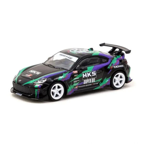 Tarmac Works 1:64 Diecast Model Car HKS Toyota GR86 Black | eBay