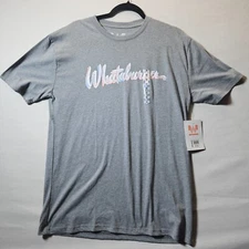 Whataburger Women's Medium Short Sleeve Gray Breathable Printed T-Shirt NEW