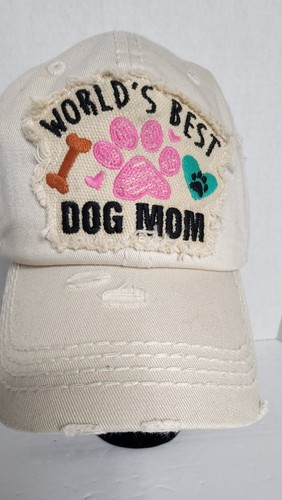 Kbethos Vintage "World's Best DOG MOM" Baseball Cap - One Size ADJUSTABLE STRAP - Picture 8 of 8