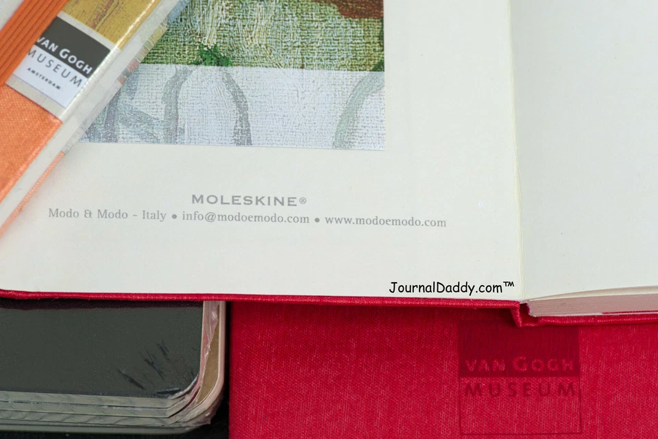Cuaderno de bocetos de Shantung de seda verde Moleskine alrededor de 2002 Museo Van Gogh ÚLTIMO Foto 3 de 4