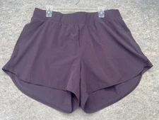 Maker's Mark Shorts Women's XXL Purple Quick Dry Lightweight Gym Elastic Active