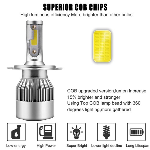 Kit de conversión de bombillas LED H4 de luz alta/baja para Toyota Camry 1997-1999 - Imagen 3 de 11