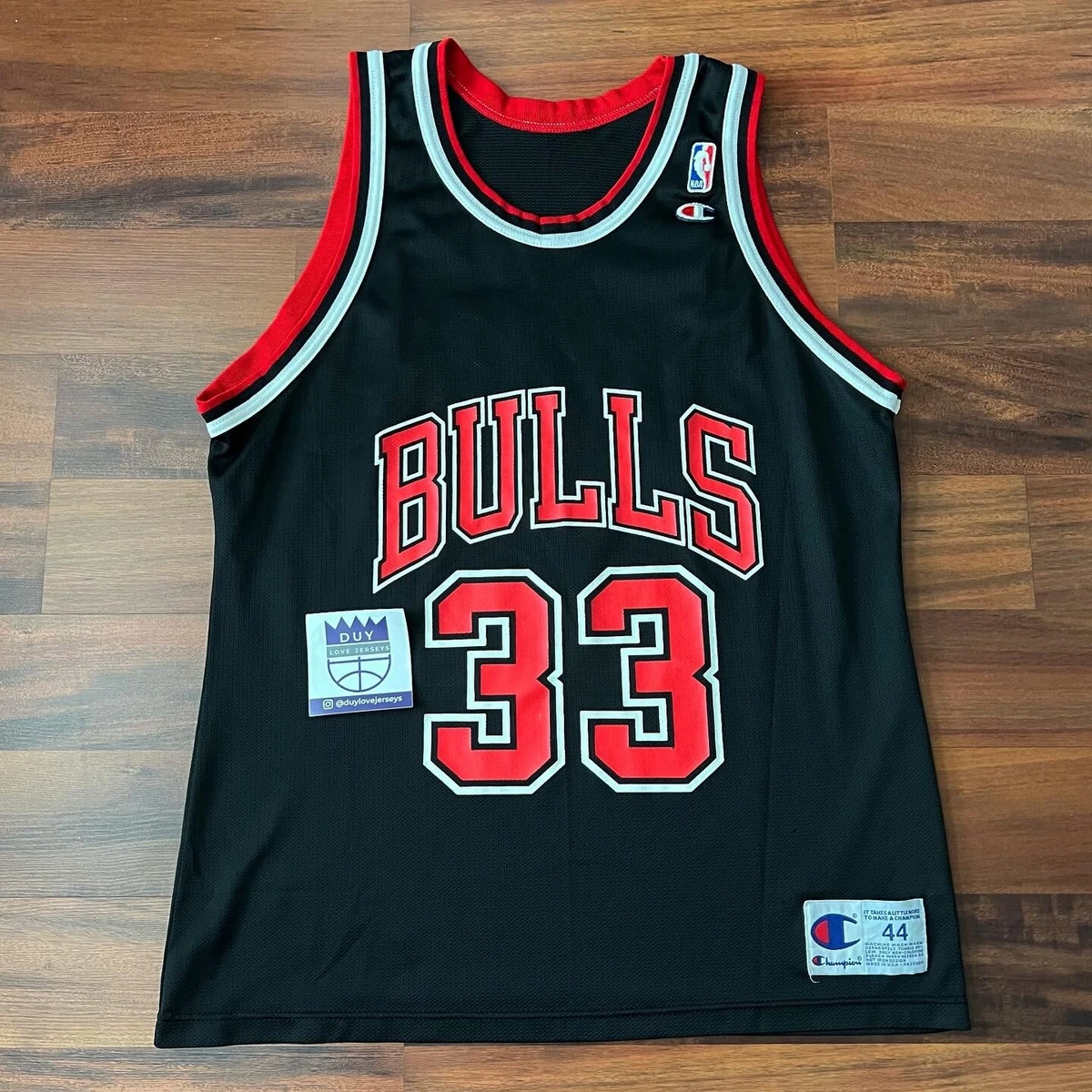 Vintage Champion Scottie Pippen NBA Chicago Bulls Jersey Sz 44