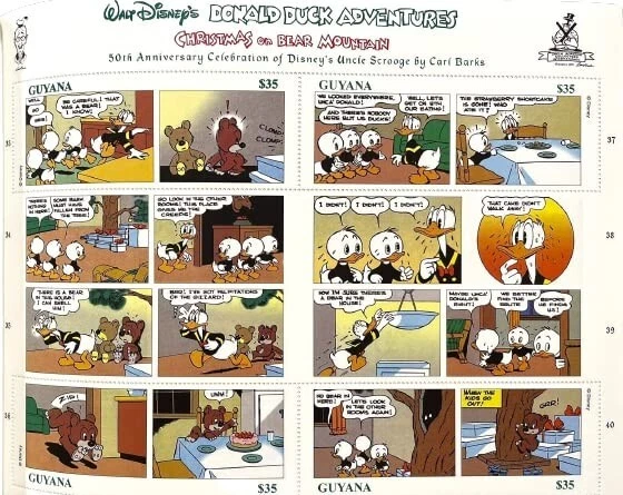 Portugal 1995 Walt Disney Christmas on Bear Mountain Stamp Booklet by Carl Barks - Image 3 of 4