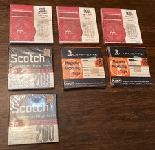 RECORDING TAPE 5" REEL TO REEL LOT OF 7 SEALED