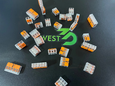 Wago Lever Nuts / Fast Wire Cable Connectors 12-24AWG 221-412; 221-413; 221-415