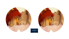 THE LION KING CUSTOM SANDSTONE CAR COASTERS ABSORBS SET (2)