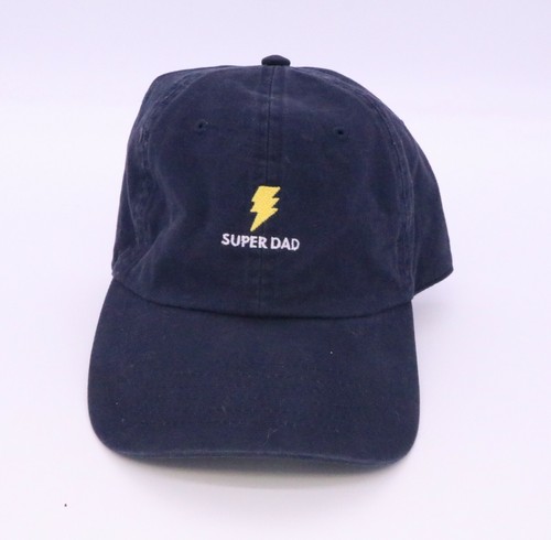 SUPER DAD HAT BALL CAP NAVY BLUE 