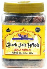 Rani Black Salt Raw Whole Kala Namak Mineral 32oz 2lbs 908g PET Jar