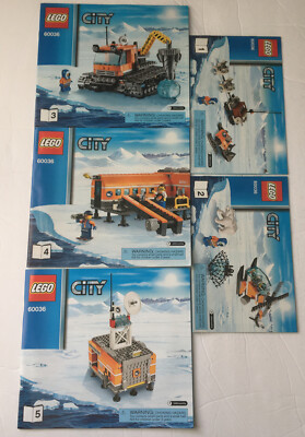 NEW Manuals ONLY LEGO 60036 City Arctic Base Camp (All New Books 1