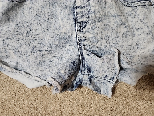 JORDACHE shortalls acid washed one piece overall shorts raw hem Girls XL 14/16 - Picture 6 of 8