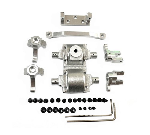Aluminum Metal Upgrade Parts For 1/24 HBX 2098B Climbing Rock Crawler Truck silv - Picture 14 of 15