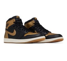 Nike Air Jordan 1 Retro High 'Black Metallic Gold' - DZ5485-071 Sz 8.5