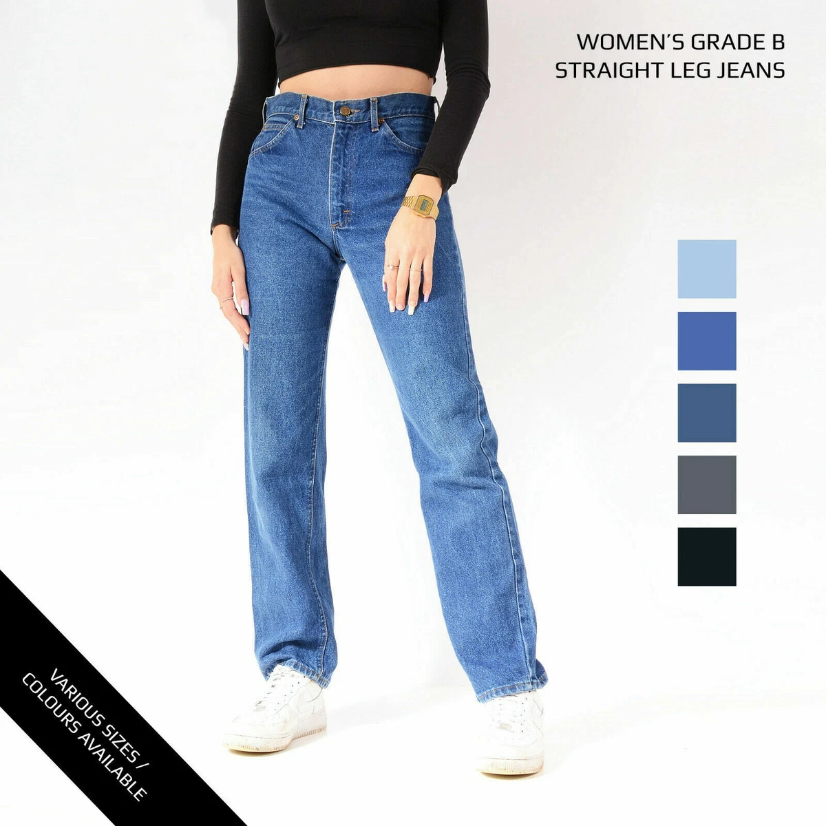 VINTAGE WOMEN S LEE GRADE B CLASSIC STRAIGHT LEG JEANS 26 27 28 29 30 32 34