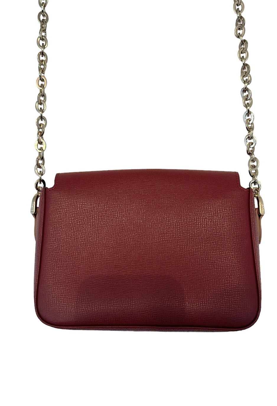 Auth Longchamp Le Pliage Heritage Red Saffiano Leather Shoulder Crossbody Bag image 5
