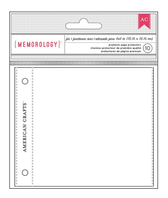 Memorology 4"x4" POCKET PAGE PROTECTORS 10PK scrapbooking 368209 eBay