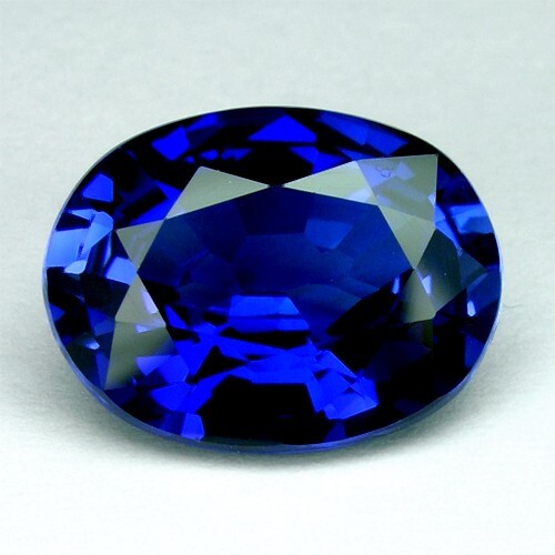 π5.45 carats CORNFLOWER BLUE SAPPHIRE OVAL VVS LOOSE GEMSTONE ovale saphir bleu - Picture 1 of 1