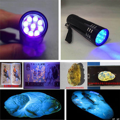 New 9 LED Blue Light UV ULTRA VIOLET BLACKLIGHT Flashlight  Lamp money Choice