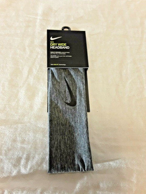Nike Dry Wide Headband Dri-fit With Silicon for Grip One Size Njnj4060os for sale online | eBay