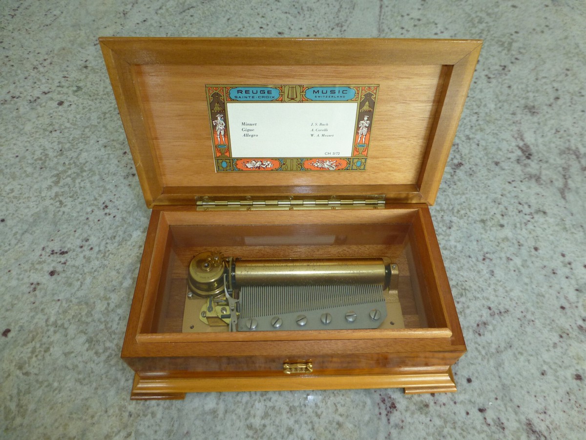 Vintage Reuge Sainte Croix 72 Keys Music Box - 3 Songs Minuet