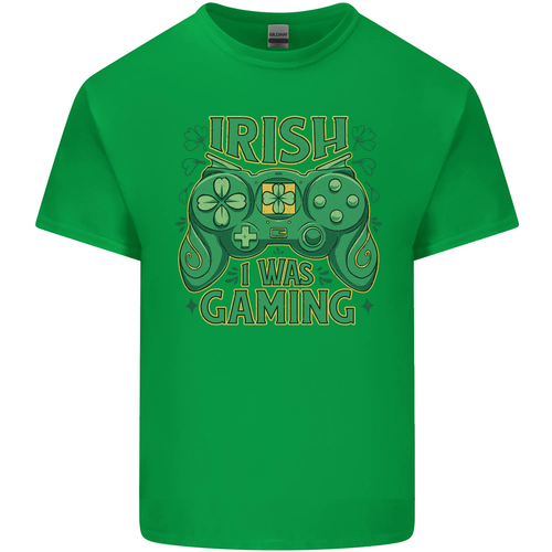 Irisch I Was Spielen St Patricks Day Spieler Kinder T-shirt Jungen Mädchen - Picture 6 of 61