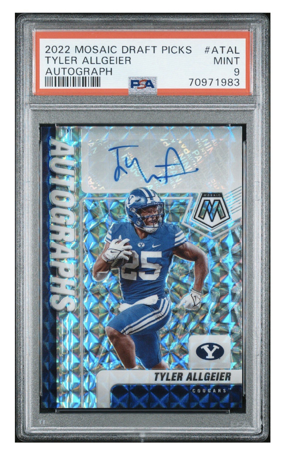 Tyler Allgeier Panini Mosaic Draft Picks Autographs #ATAL Base