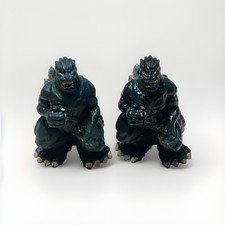 Trendmasters 1994 Godzilla Mini PVC 2 Figure Set Of 2 - Toho- Matte Glossy
