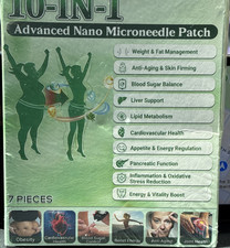 10-IN-1 Microneedle Nano Patch Weight Loss Supplement, 7 Patches Unflavored