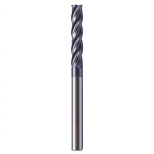 High Performance Solid Carbide Long End Mill AlCrN Coated 4 Flute 5/16 Inch
