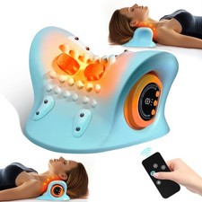 Hugterra Neck Massager 2025, Neck and Shoulder Relaxer with Heat, 3 Modes, Porta