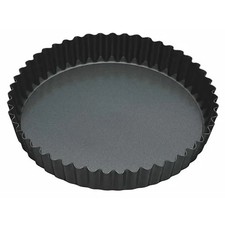 Image of MasterClass Non-Stick Fluted Loose Base Quiche Tin Round 30cm (12")