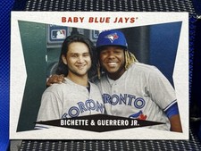 2020 Topps Archives VLADIMIR GUERRERO JR & BO BICHETTE Baby Blue Jays 60CC-GB