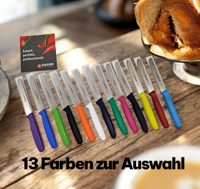 Giesser Univeralmesser Allzweckmesser Brötchenmesser Tomatenmesser versch.Farben