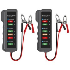 2PC 12V Car Battery Alternator Tester LED Charging System Checker