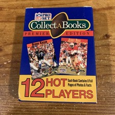 1990 Pro Set Collect A Book  12 Books Barry Sanders Jerry Rice. Box 192