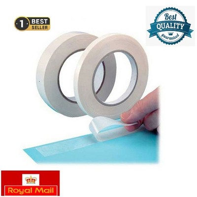 DOPPELSEITIGES KLEBEBAND KLAR KLEBEND DIY STARK BASTELN SELBSTKLEBEND 24MM 45MM x 10M