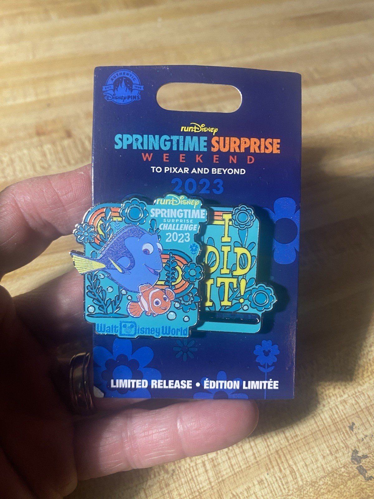 Limited Edition 2023 RunDisney Springtime Surprise Pixar Challenge Pin