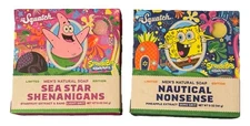 Dr Squatch Limited Edition SPONGEBOB SQUAREPANTS & PATRICK Natural Soap Bars 2pc